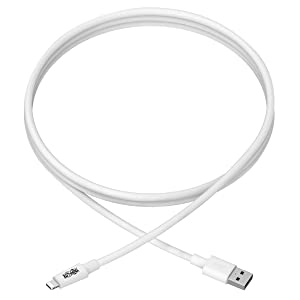 Tripp Lite Apple MFI Certified 10-Feet 3M Lightning to USB Cable Sync Charge iPhone/iPod/iPad - White (M100-010-WH) White 10 ft.