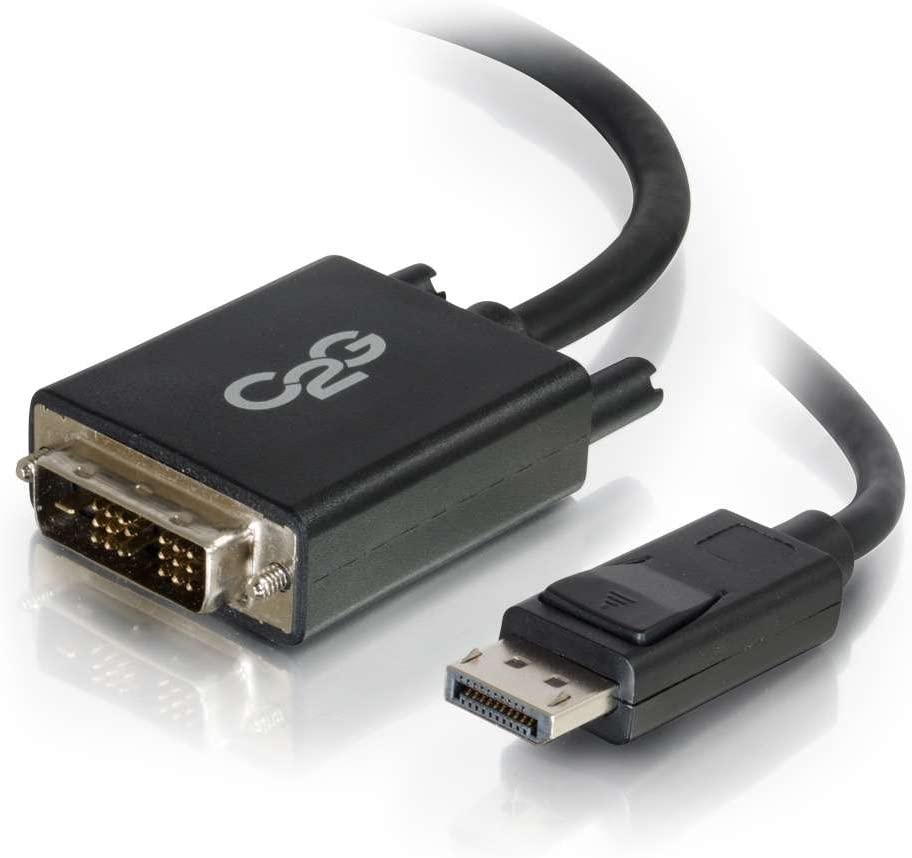 C2g/ cables to go C2G Display Port Cable, Display Port to DVI, Male to Male, Black, 10 Feet (3.04 Meters), Cables to Go 54330 10 Feet DisplayPort To DVI