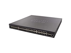 Cisco SX550X-52 52-Port 10GBase-T Stackable Managed Switch - 52 Ports - Manageable - 2 Layer Suppor
