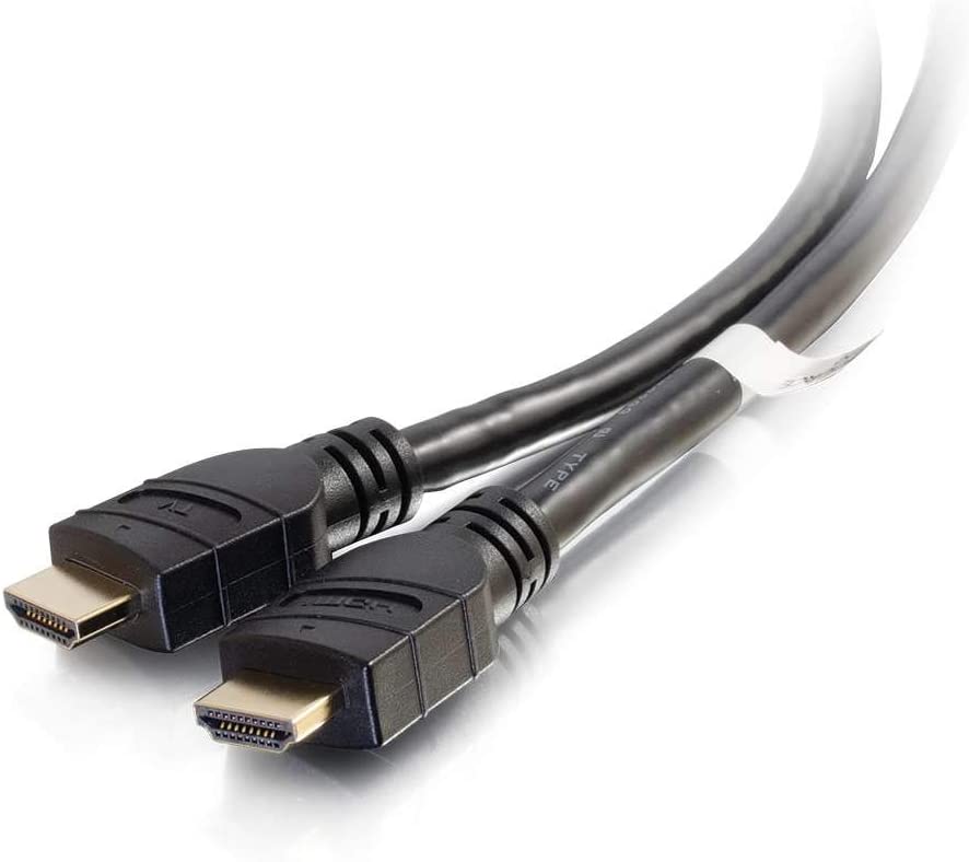 Ortronics inc C2G 41415 4K Active High Speed HDMI Cable, 4K 60Hz, in-Wall CL3-Rated, Black (50 Feet, 15.24 Meters)