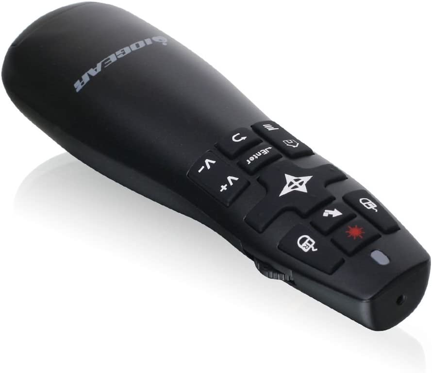 IOGEAR Red Point Pro 2.4GHz Gyroscopic Presentation Mouse with Laser Pointer, GME430R