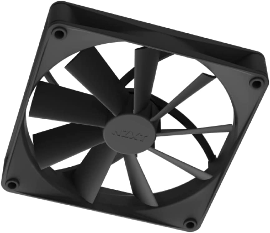 NZXT F140Q Quiet Airflow Fans - RF-Q14SF-B1 - Increase Air Volume - Quiet Operation - Long-Term Durability - 140mm Fan Single Pack - Black