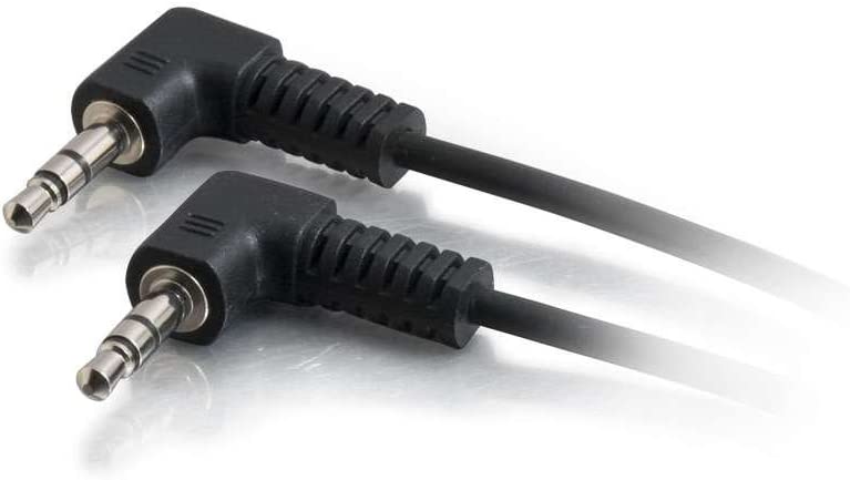 C2g/ cables to go C2G 40583 3.5mm Right Angled M/M Stereo Audio Cable, Aux Cable (3 Feet, 0.91 Meters) 3-Feet