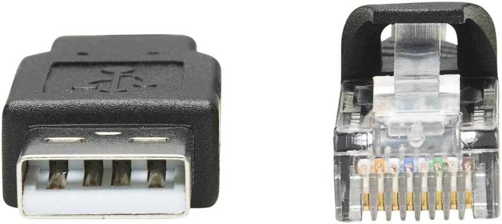 Tripp Lite USB-A to RJ45 Rollover Console Cable Cisco Compatible M/10ft (U009-010-RJ45-X)