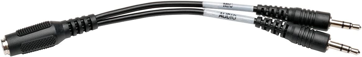 TRIPP LITE P318-06N-FMM 6-Inch Audio Headset Splitter Adapter 4 Position 2x3 Position 3.5mm