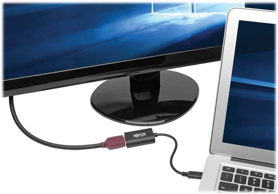 Tripp Lite USB C to HDMI Video Adapter Converter, 4K x 2K, M/F, Thunderbolt 3 Compatible USB Type C, 6" (U444-06N-HD4K6B) , Black 4K HDMI Video Adapter