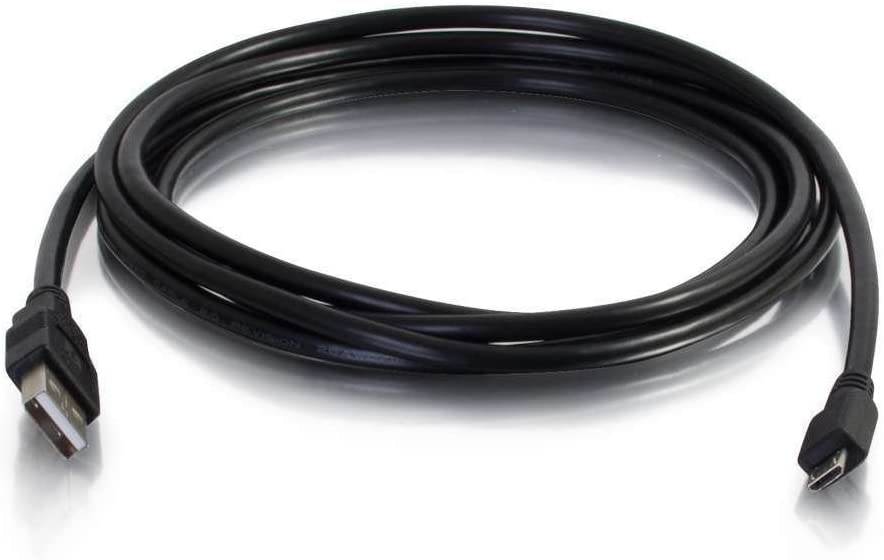 C2g/ cables to go C2G USB Cable, Micro USB Cable, USB 2.0 Cable, USB A to B Cable, 9.84 Feet (3 Meters), Black, Cables to Go 27366 Black 9.8 Feet USB A Male to Micro B Male