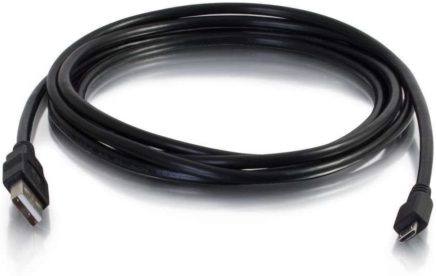 C2g/ cables to go C2G USB Cable, Micro USB Cable, USB 2.0 Cable, USB A to B Cable, 6.56 Feet (2 Meters), Black, Cables to Go 27365 Black 6.6 Feet USB A Male to Micro B Male