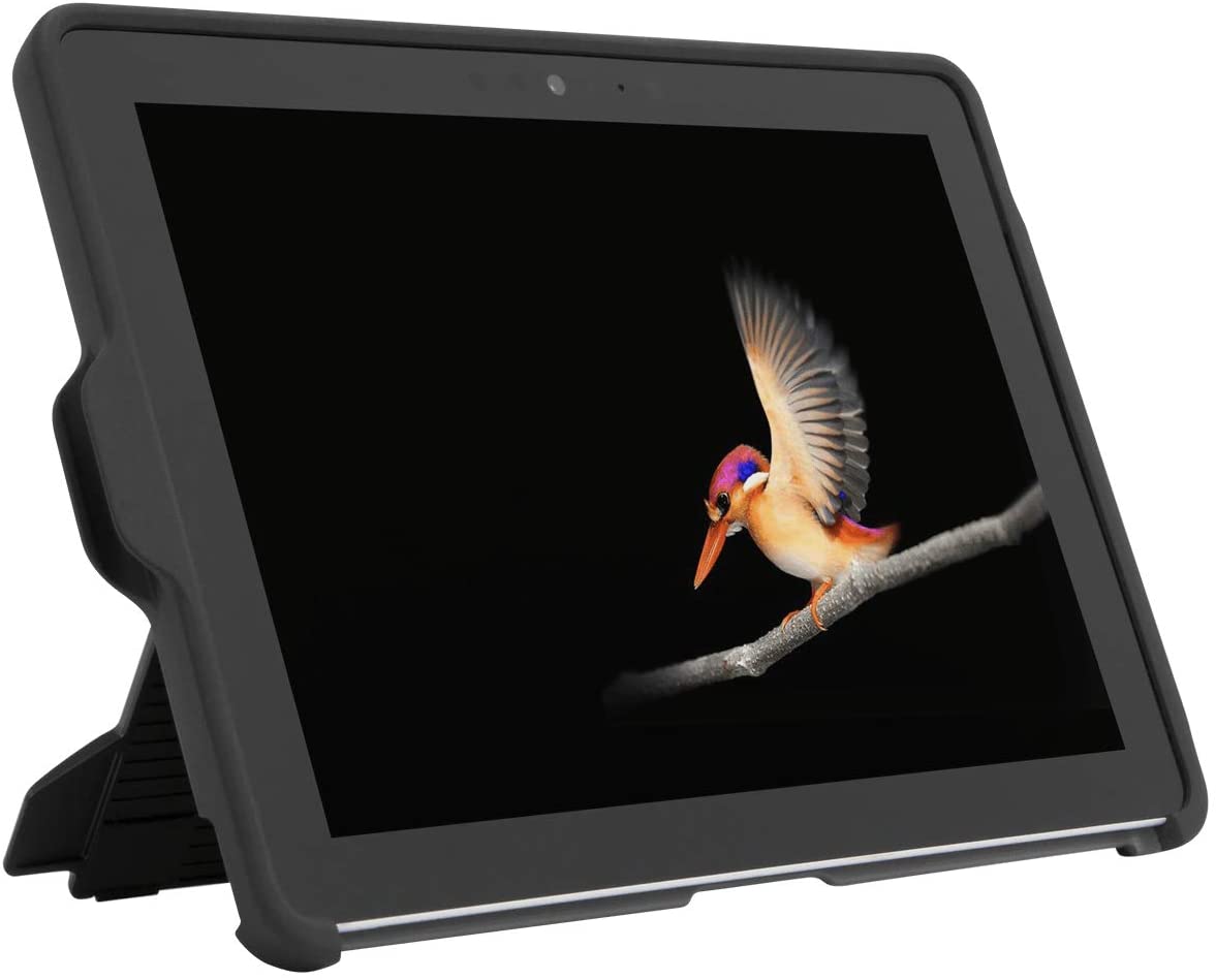 Targus Protect Case for Microsoft Surface Go 2 and Surface Go with Hands Free Kickstand, Military Grade Drop-Safe Protection, Stylus Holder, Secure Closure, Gray (THZ779GL)