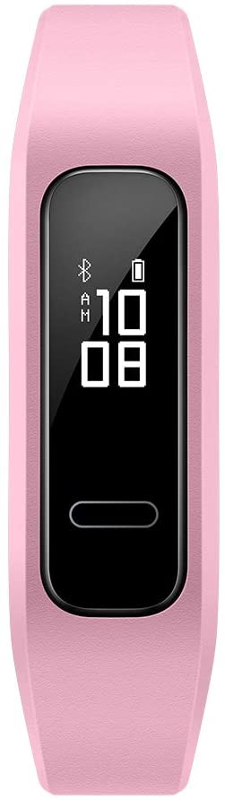 HUAWEI Band 3e Smart Fitness Activity Tracker, Dual Wrist & Footwear Mode, 5ATM Water Resistance for Swim, Professional Running Guidance, Pink, One Size