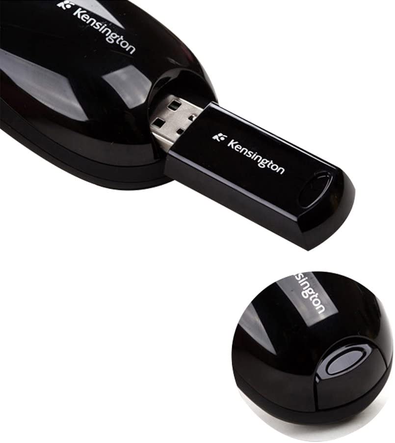 Kensington Radio Presentation Remote Control with 2 AAA Batteries, Black (K72353US)