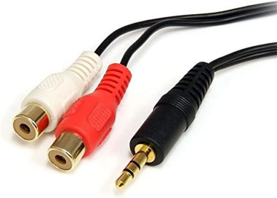 StarTech.com 6 ft. (1.8 m) 3.5mm to RCA Cable - 3.5mm to 2x RCA - Male/Female - 3.5mm to RCA (MU1MFRCA) 6 ft / 2m Female Cable