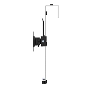 StarTech.com Cubicle Monitor Mount - Cubicle Wall Single Monitor Hanger - Up to 34' VESA Mount Display - Height Adjustable Ergonomic Office Cubicle Hanging Flat Panel Hook & Clamp Bracket,Silver Up to 34"