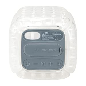 iLive Square Cushion Color-Changing Bluetooth Speaker White