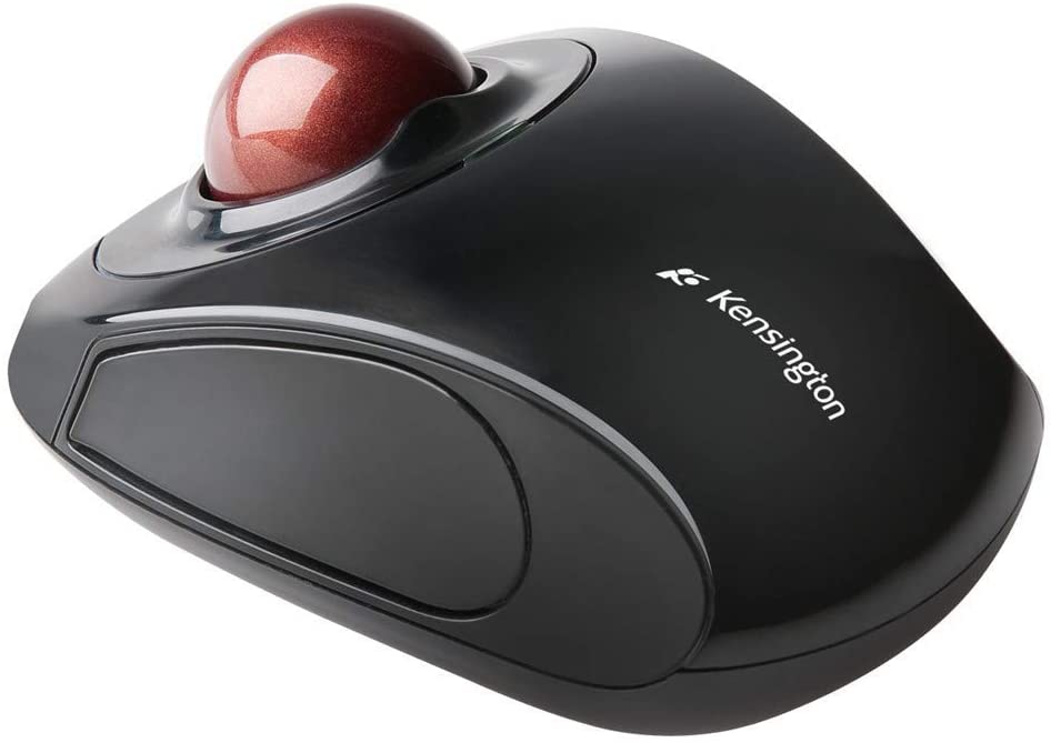 Kensington Orbit Wireless Trackball Mouse with Touch Scroll Ring (K72352US),Black
