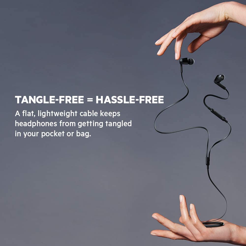 Belkin SoundForm Headphones with Lightning Connector, MFi Certified In-Ear Earphones HeadSet with Microphone, EarBuds with Water & Sweat Resistant for iPhone 13, Pro, Max, 12, Mini, and More (Black) Lightning Black