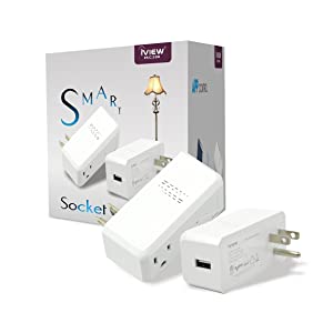 iView iView-Smart Socket isc300 Smart WiFi - Pack of 2 2-Pack with USB Port
