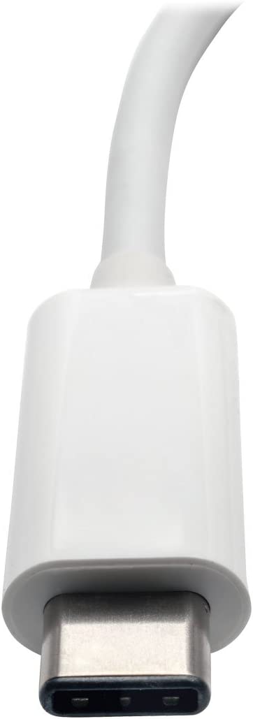 Tripp Lite U444-06N-H4-C USB-C-HDMI DisplayPort Alternate Mode External Video Adapter with USB-C PD Charging Port, White HDMI (4K) + Charging Port