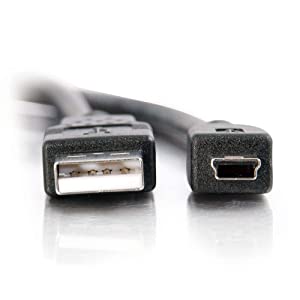 C2g/ cables to go C2G USB Cable, Mini USB Cable, USB 2.0 Cable, USB A to B Cable, 3.28 Feet (1 Meter), Black, Cables to Go 27329 Black 3.3 Feet USB A to Mini B Male