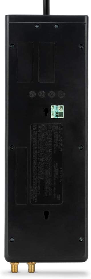 Belkin 8-Outlet Home And Office Surge Protector, Telephone Line And Flat AC Plug, Power Strip, 12ft Cord , Black 12 feet 8-Outlet Power Strip