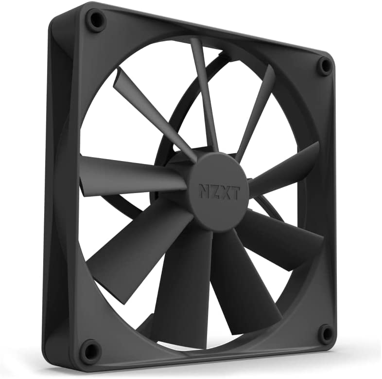 NZXT F140Q Quiet Airflow Fans - RF-Q14SF-B1 - Increase Air Volume - Quiet Operation - Long-Term Durability - 140mm Fan Single Pack - Black