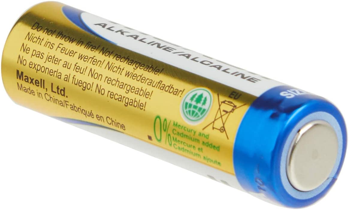 Maxell 723465 Ready-to-go Long Lasting and Reliable Alkaline AA Battery 4-pk