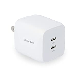 VisionTek 45W GaN II Power Adapter - 2X USB-C - 901535