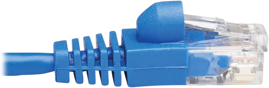 Tripp Lite Cat6a 10G Ethernet Cable, Snagless Molded Slim UTP Network Patch Cable (RJ45 M/M), Blue, 15 ft. (N261-S15-BL) Blue 15-ft.