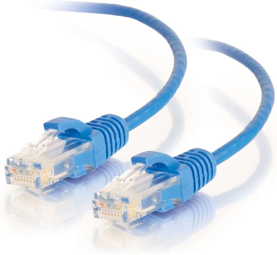 C2g/ cables to go C2G / Cables to Go 01076 Cat6 Snagless Unshielded (UTP) Slim Network Patch Cable, Blue (3 Feet/0.91 Meters) 3-feet Blue