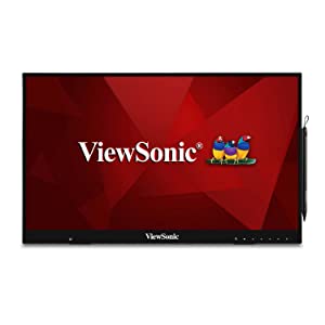 ViewSonic ID2456 24 Inch Touch Display Tablet with Active Stylus, Advanced Ergonomics and USB C for Digital Writing, Graphics Drawing, Remote Teaching, Distance Learning