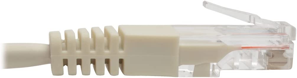 Tripp Lite Cat5e 350MHz Molded Patch Cable (RJ45 M/M) - White, 1-ft.(N002-001-WH) 1 foot White
