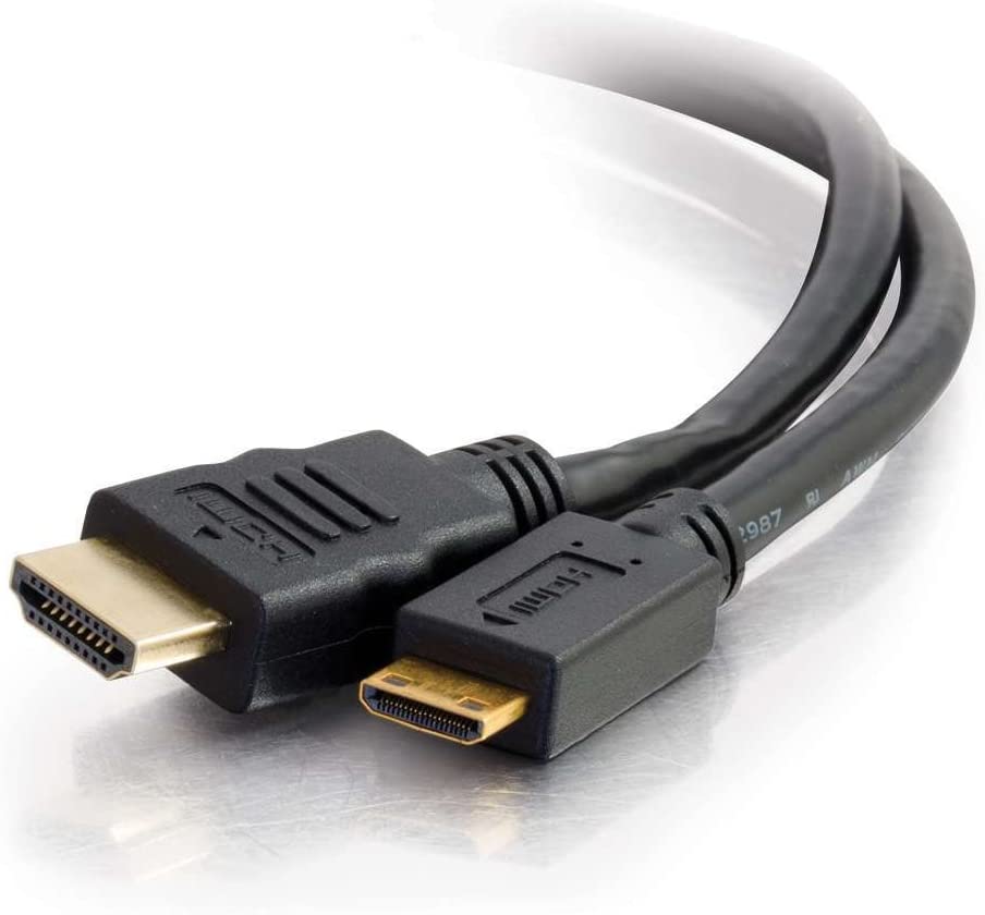 C2g/ cables to go C2G Mini HDMI to HDMI, 4K, High Speed HDMI Cable, Ethernet, 60Hz, 1.5 Feet (0.45 Meters), Black, Cables to Go 50617 Mini 1.5 Feet