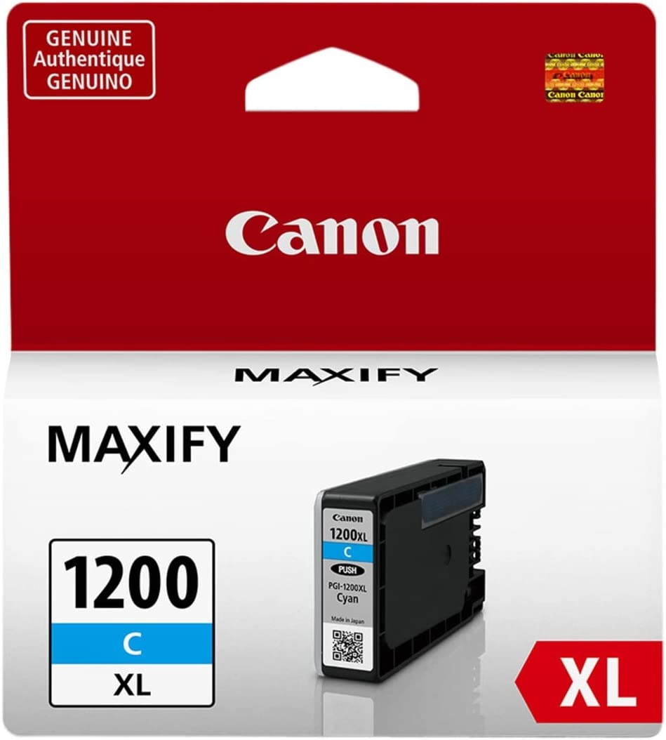 Canon PGI-1200 XL High-Yield Cyan Ink Tank (9196B001)