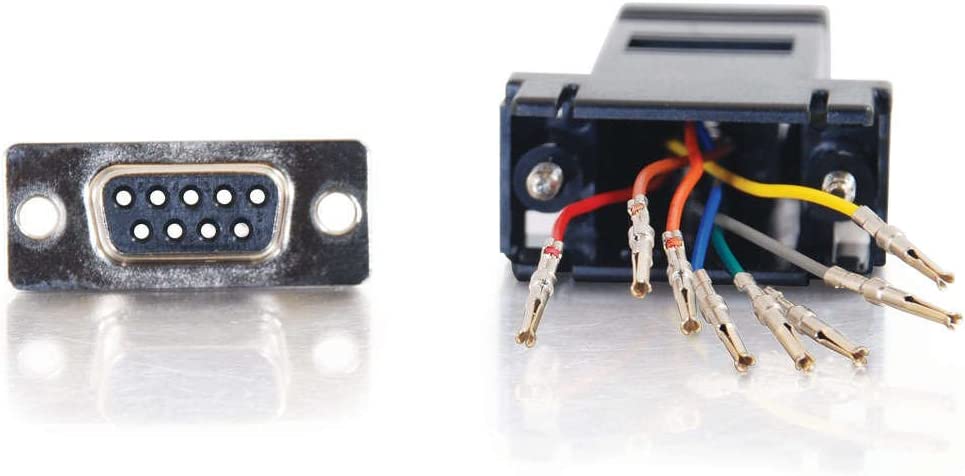 C2g/ cables to go C2G 02943 RJ45 to DB9 Female Serial RS232 Modular Adapter, Black
