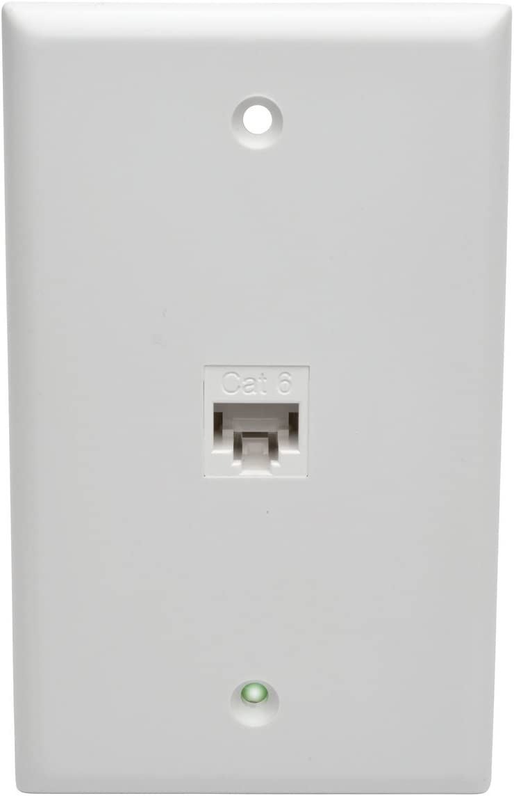 Tripp Lite Cat6 Straight-Through Modular in-Line Snap-in Coupler RJ45-F/F (N235-001-WH), White Cat6 White