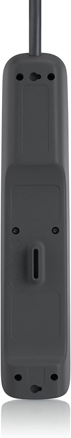 Belkin 6 Outlet AV Power Strip Surge Protector with 4Foot Power Cord, 600 Joules BV10600004 6-Outlet White