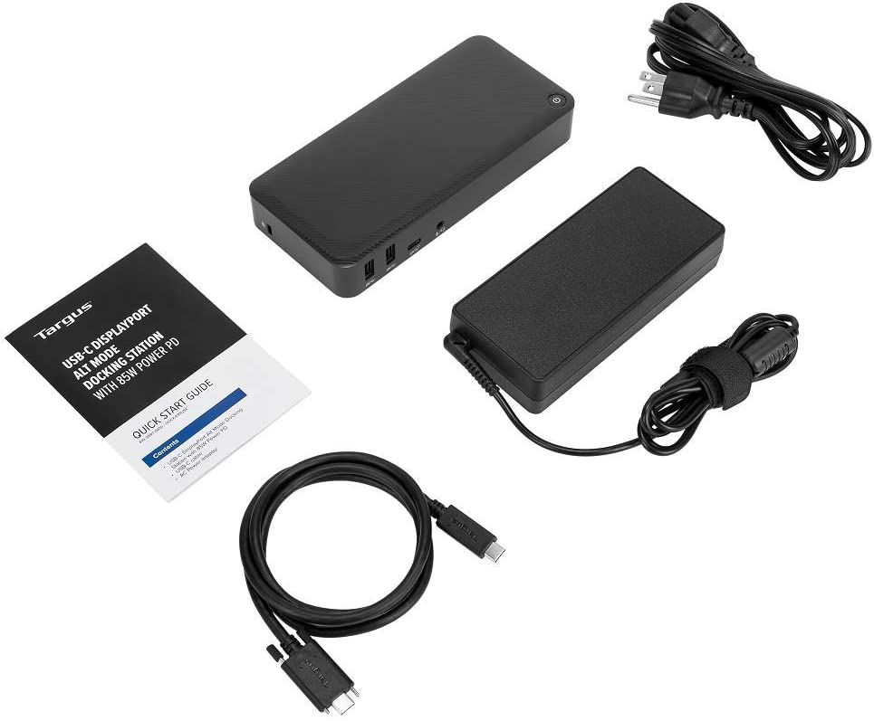 Targus USB-C Multi-Function DisplayPort Alt. Mode Triple Video Docking Station with 85W Power (DOCK430USZ) Triple Monitor 4K Multi-Function DisplayPort