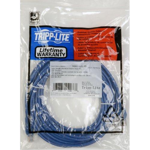 Tripp Lite Cat5e 350MHz Snagless Molded Patch Cable (RJ45 M/M) - Blue, 100-ft.(N001-100-BL) Blue 100 feet