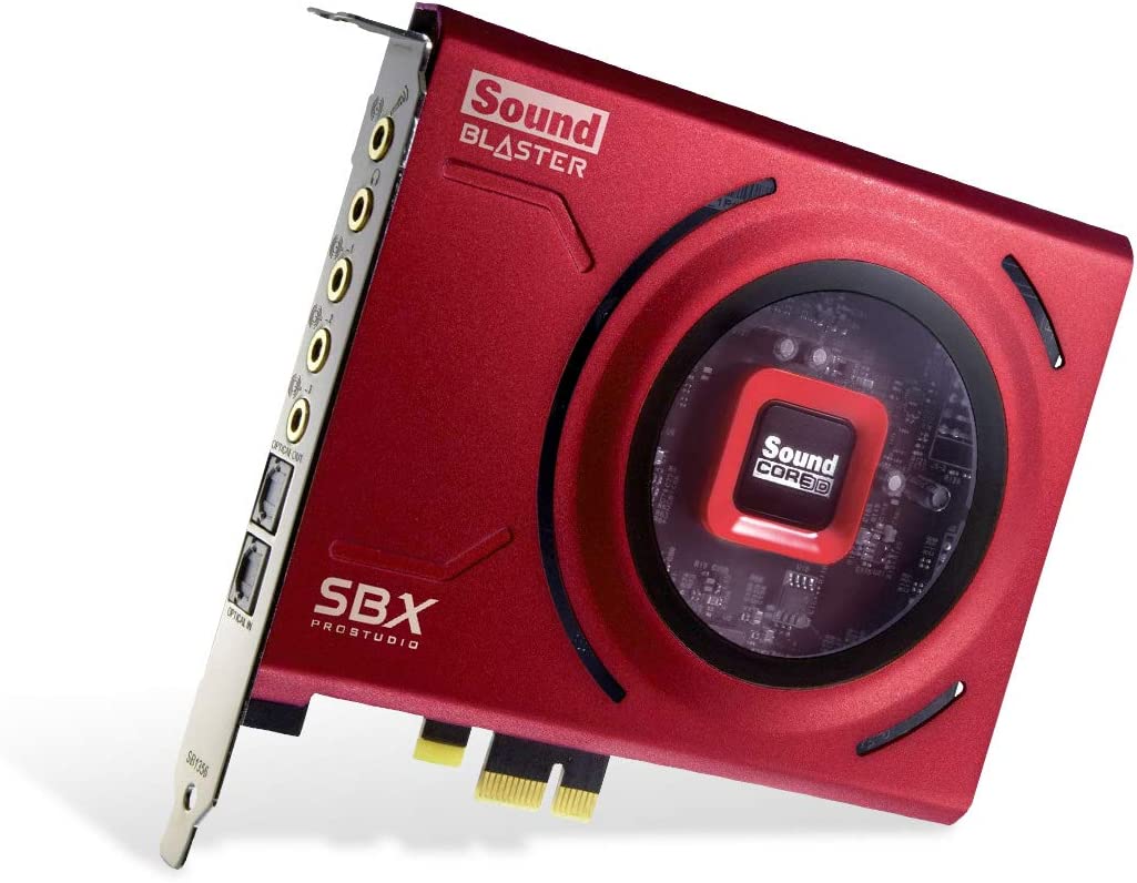 Creative Sound Blaster Z SE Internal PCI-e Gaming Sound Card and DAC, 24-bit / 192 kHz, 116 dB SNR, ASIO, 600O Headphones Amp, Mic EQ, Discrete 5.1 / Virtual 7.1, Supports Dolby Digital Live, DTS With 11 Mic EQ Presets via Software
