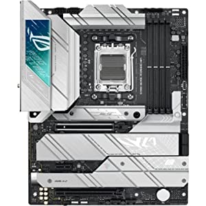 ASUS ROG Strix X670E-A Gaming WiFi 6E Socket AM5 (LGA 1718) Ryzen 7000 Gaming Motherboard(16+2 Power Stages,PCIe® 5.0, DDR5,4xM.2 Slots,USB 3.2 Gen 2x2, WiFi 6E, AI Cooling II)