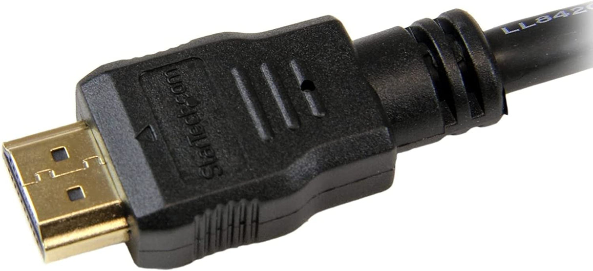 StarTech.com 6ft (2m) HDMI Cable - 4K High Speed HDMI Cable with Ethernet - UHD 4K 30Hz Video - HDMI 1.4 Cable - Ultra HD HDMI Monitors, Projectors, TVs & Displays - Black HDMI Cord - M/M (HDMM6) 6 ft / 2m HDMI Cable