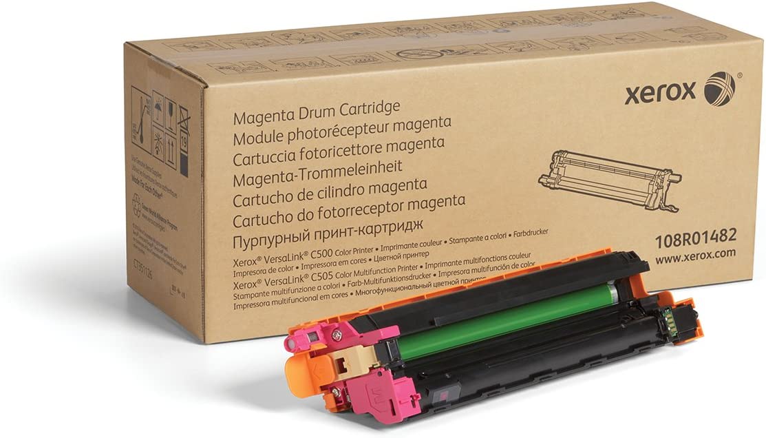 Xerox Genuine Magenta Drum Cartridge 108R01482-40 000 Pages for Use in Versalink C500/C505 Toner, 1 Size