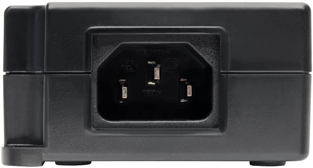 Tripp Lite Gigabit PoE+ Midspan Active Injector - IEEE 802.3at / 802.3af, 30W, 1 Port, Power Over Ethernet (NPOE-30W-1G),black