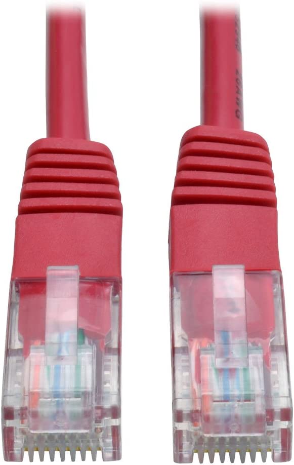 Tripp Lite Cat5e 350MHz Molded Patch Cable (RJ45 M/M) - Red, 3-ft.(N002-003-RD) 3 feet Red