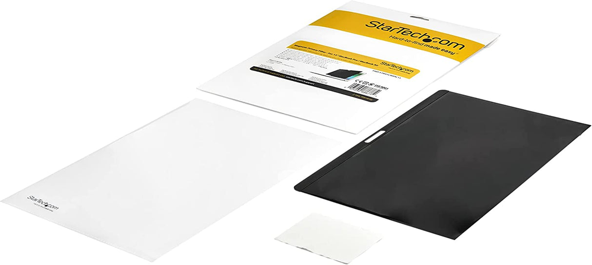 StarTech.com Laptop Privacy Screen for 13 inch MacBook Pro & MacBook Air - Magnetic Removable Security Filter - Blue Light Reducing Screen Protector 16:10 - Matte/Glossy - +/-30 Degree (PRIVSCNMAC13)