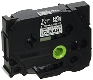 Brother Black on Clear Tape 5 Pack