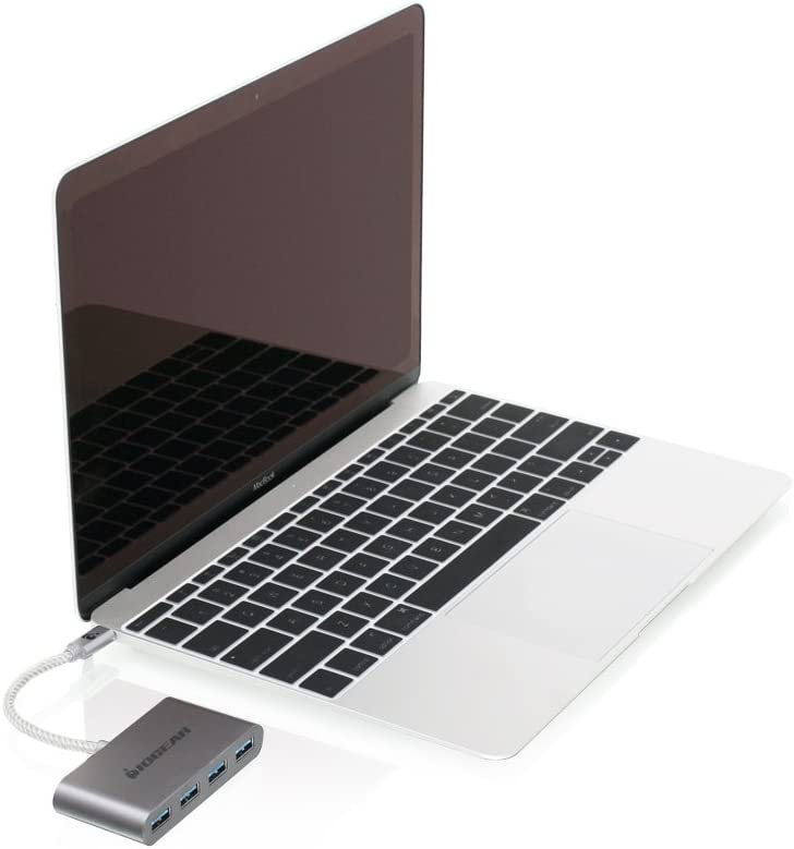 IOGEAR USB-C to USB 3.0 Hub - 1 USB-C in - 4 USB 3.0 Out - USB 3.0 Data Rate of Up to 5Gbps - Backwards Compatible w/USB 2.0 and USB 1.1 - MacBook - Tablet - Smartphone - GUH3C14