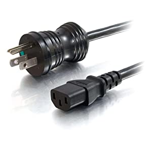 C2g/ cables to go C2G Power Cord, Hospital Grade Cord, Ideal for Medical Carts and Mobile Devices, 14 AWG, Black, 25 Feet (7.62 Meters), Cables to Go 48000 Black 25 Feet Hospital Grade Power 18AWG