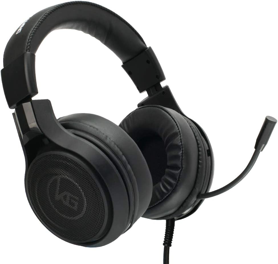 IOGEAR Kaliber NUKLEUS Gaming Headset - Xbox One S/Xbox One - PS4 - PC/Mac & Mobile Devices - 50mm Drivers - Built-in Volume Control - 3.5mm 4-Pole Stereo Plug - Includes Y Adapter for PCs - GHG601