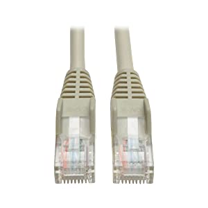 Tripp Lite Cat5e 350MHz Snagless Molded Patch Cable (RJ45 M/M) - Gray, 6-ft.(N001-006-GY)